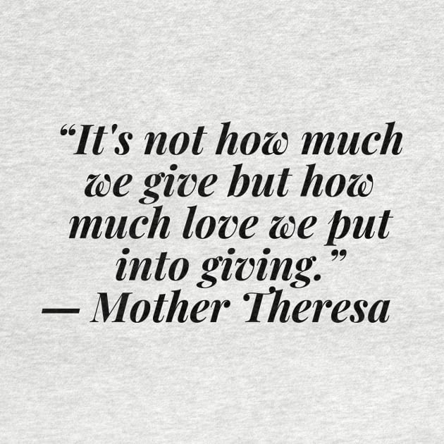 quote Mother Theresa about charity by AshleyMcDonald